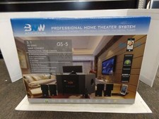 NEW SEALED BNW Acoustics GS-5 Professional 5.1 Bluetooth Theater Speaker System
