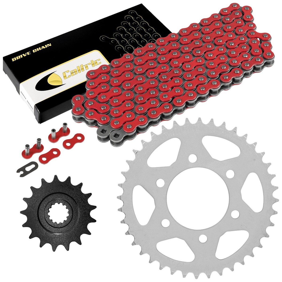 Red Drive Chain And Sprocket Kit for Kawasaki Ninja ZX-10R
