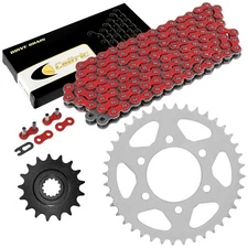 Red Drive Chain And Sprocket Kit for Kawasaki Ninja ZX-10R ZX1000D 2006 2007