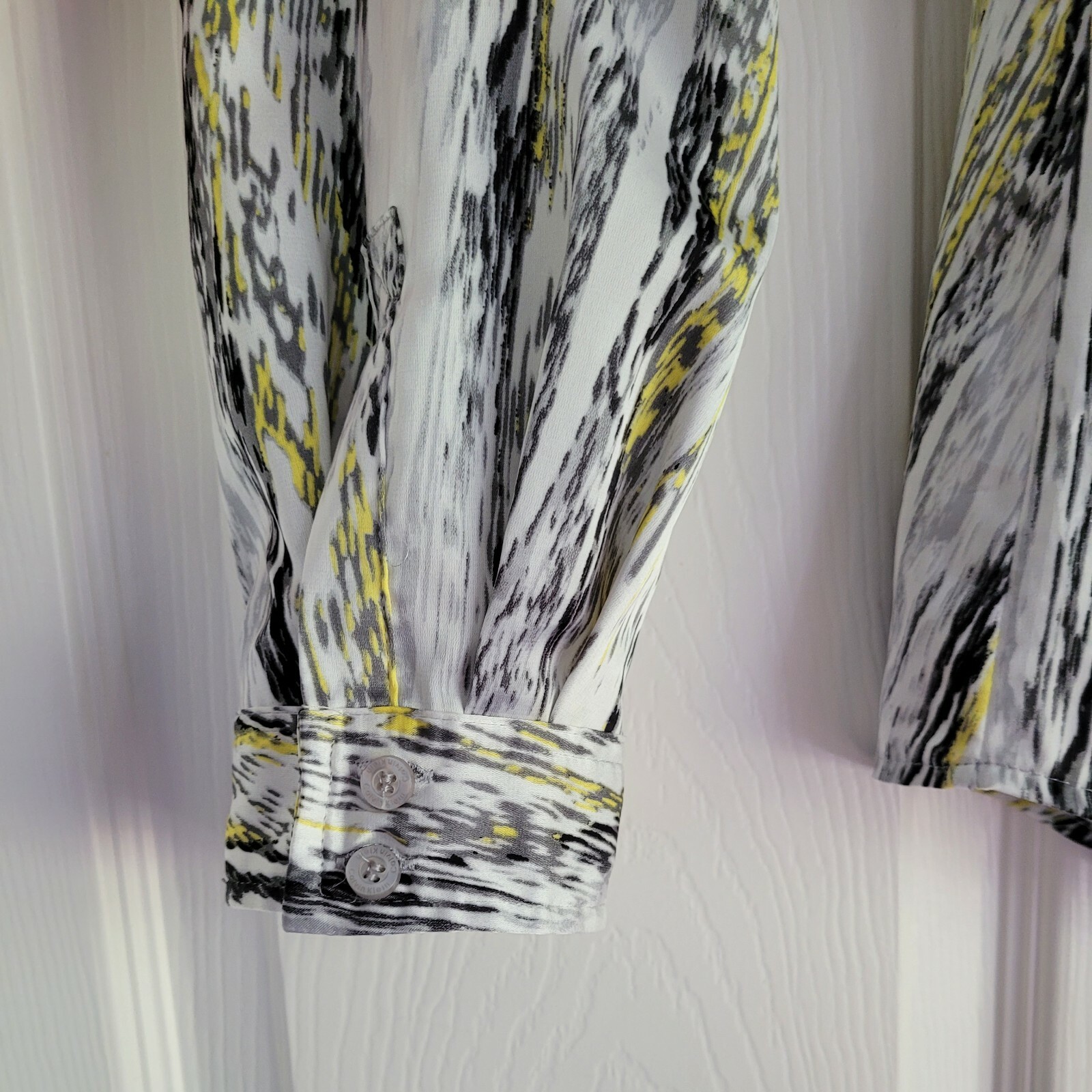Calvin Klein Button Down Blouse, Medium - image 4