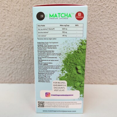 20 sachets Matcha Premium Japanese Detox Antioxidant Burner