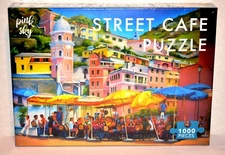 Pink Sky - 1000 Piece Jigsaw Puzzle - Street Cafe – New/Sealed