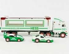 Hess Toy Truck and Racers 1997 Edition New w/Bag NIB Tested all Lights etc Work