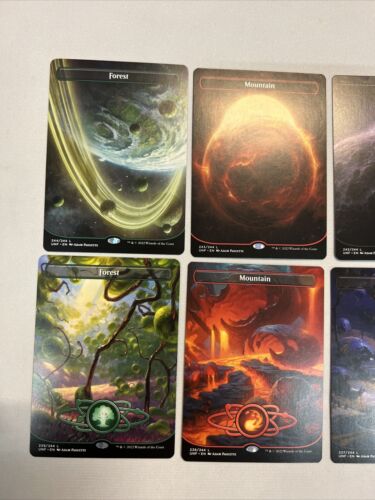 Unfinity Land Set 10 orbitale planetare NM-M randlose vollständige Kunstkarten UNF Planet - Bild 2 von 4