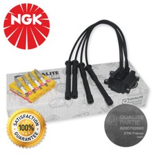 OEM ZÜNDSPULE + NGK ZÜNDKERZEN RENAULT CLIO 3 TWINGO MODUS 1.2 16V ZÜNDKABELSATZ