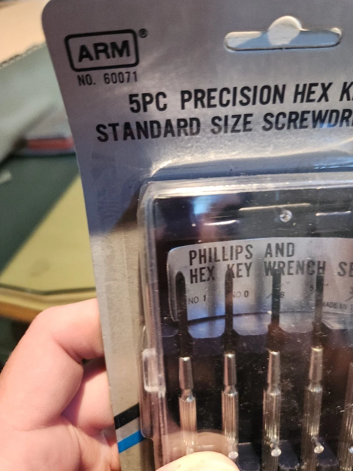 5 PC Precision Hex Key Standard Screwdriver Set Philips Hex Key 0,1 1/16 - 3/32 - Image 2 of 4