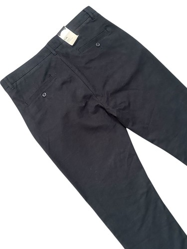 FOLK Butter Moleskin Chino Trousers Straight Leg Cotton Black W36 RRP £150 New - Picture 10 of 18