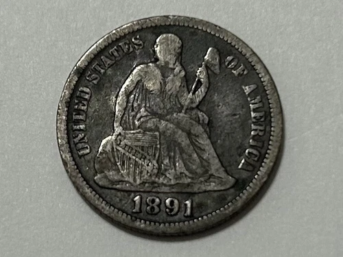 1891-o Liberty Seated Dime