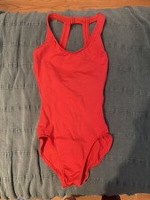 Pre-owned Capezio Bright Reddish/Pink Leotard, Women Extra Small