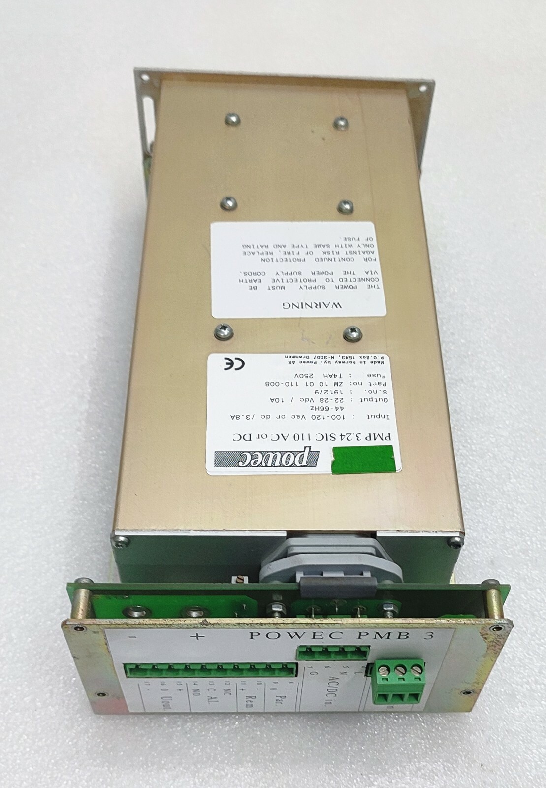 Powec PMP 3.24 SIC ZM 10 01 110-008 Rectifier Module Power Supply 100AC ...