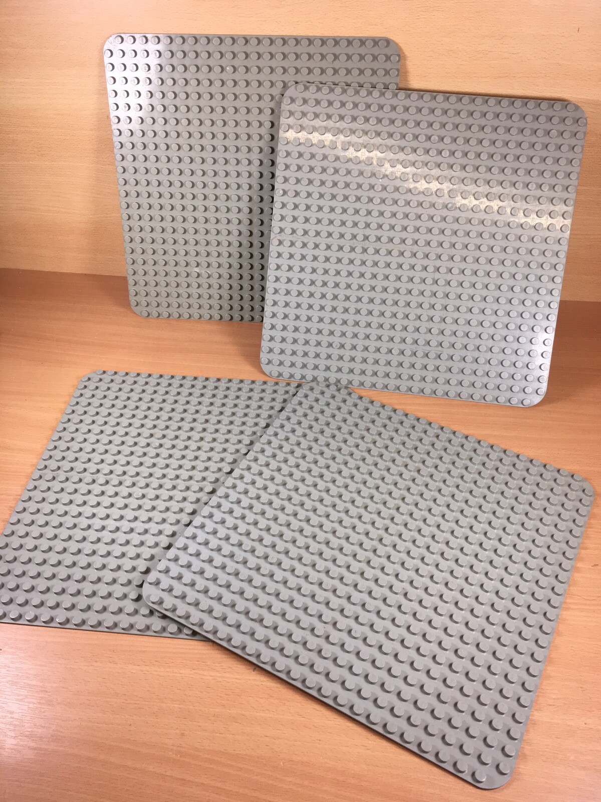 4 X Lego Duplo Large Grey Base Plate Board 24 X 24 Stud 15