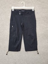 Columbia Omni-Shade Saturday Trail Crop Knee Pants Women  s 2 Black Omni Shield