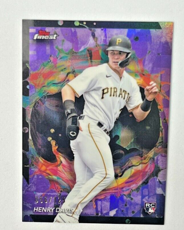 2024 Topps Finest HENRY DAVIS RC Purple Refractor 56/125 Rare #289