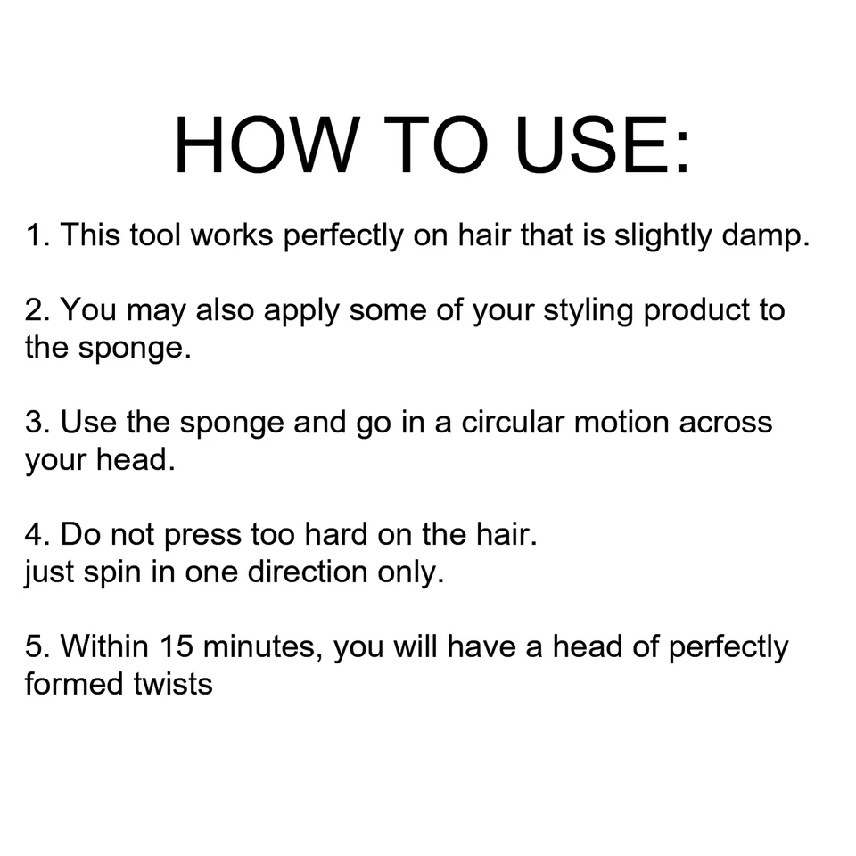 Éponge à Cheveux Brosse éponge à Gros Trous éponge Pour Dreads Peigne - Photo 3/4