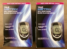 Lot of 2 True Metrix Self Monitoring Blood Glucose Meter, Triple Sense Tech, S5