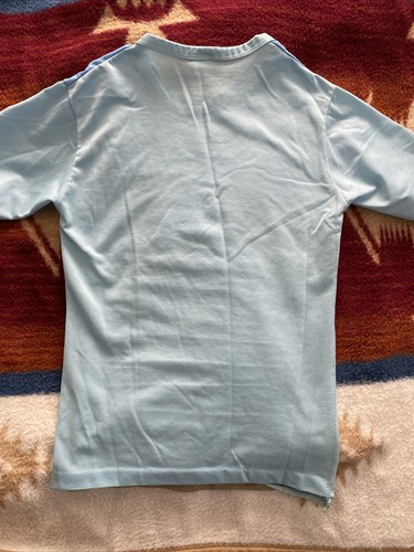 Camiseta vaquera vintage Levi's azul todo el oeste años 70 blanca pestaña occidental - Imagen 14 de 20