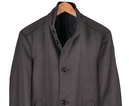 JOOP Dark Green / Gray CASHMERE Wool Mens Overcoat Jacket 38 - Picture 2 of 11