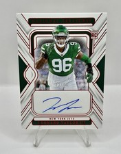 2024 National Treasures LEONARD TAYLOR III Red Foil Auto NY Jets /96 MINT