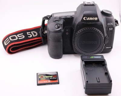 Tested working! Canon EOS 5D Mark II 21.1MP Digital SLR Camera with CF card