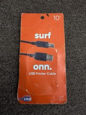 10 ft USB Printer Cable Connects Laptop Or Computer To Printer High Speed SKU:L
