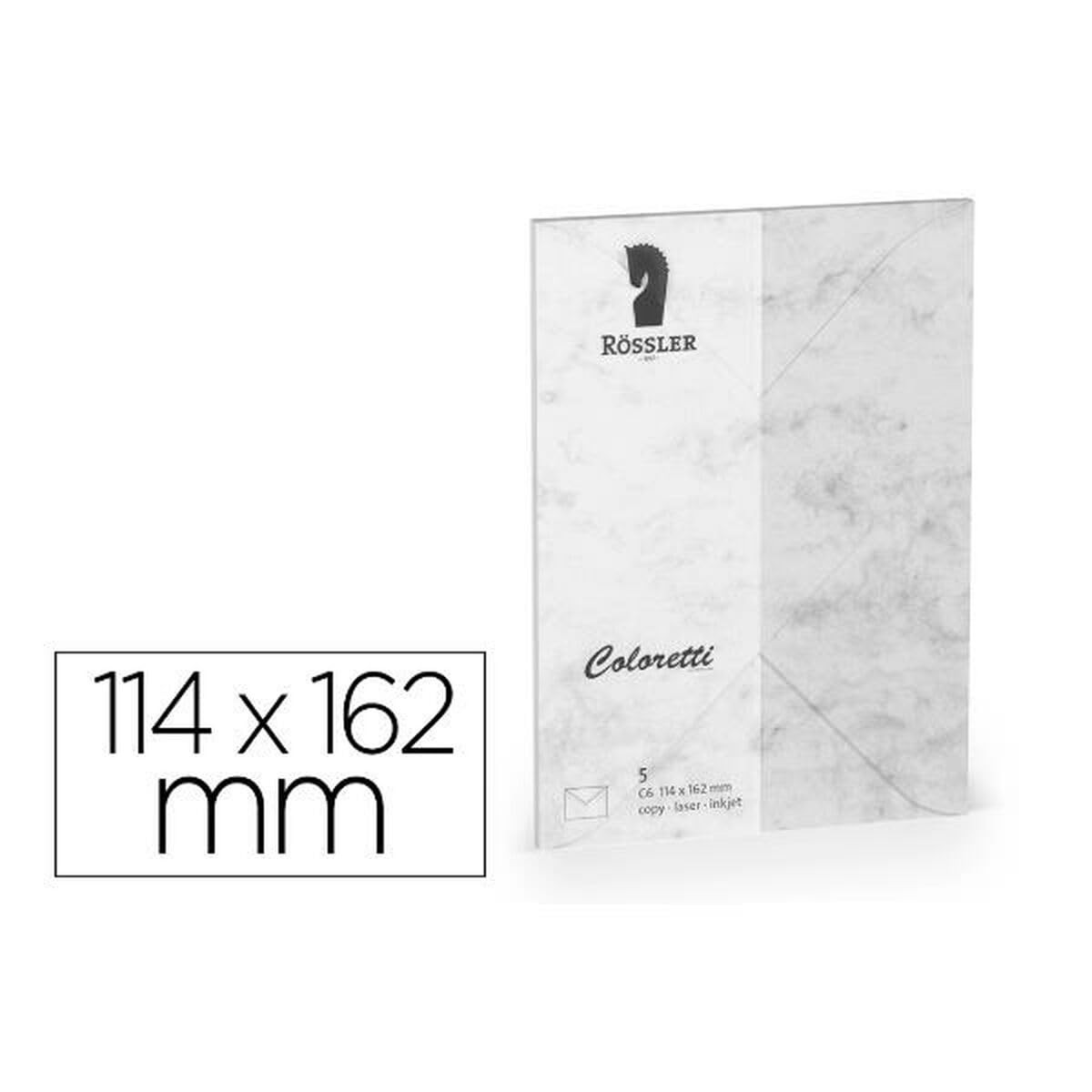 Rossler Papier Buste 220705514 Grigio Carta 114 x 162 mm (P2j)