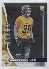 2019 Panini Absolute Rookie Blue Justin Layne #184 0h4l