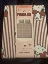 Snoopy x Primark Double size Reversible  Duvet Cover Set included 2 pillowcases 
