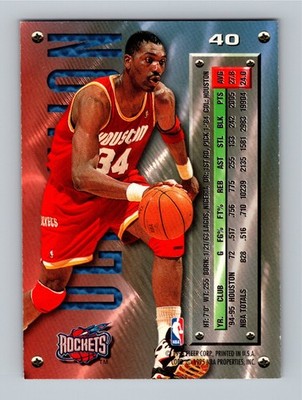 Hakeem Olajuwon 1995-96 Fleer Metal #40 HOF NM-MT | eBay