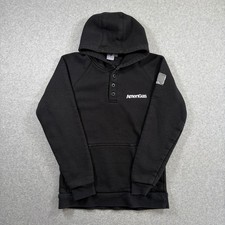 Tyndale Versa Henley Hoodie Mens Small Black AmeriGas FR CAT2 Flame Resistant