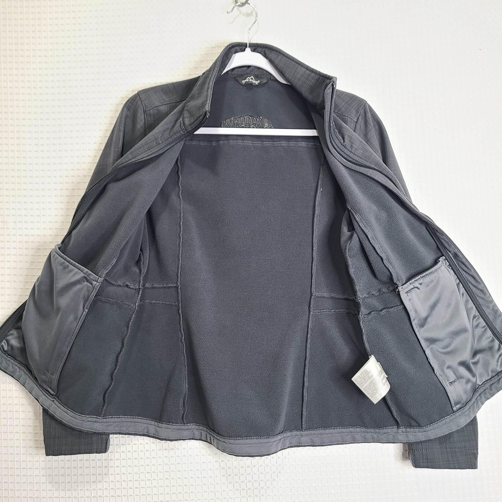 Eddie Bauer Gray Softshell Jacket Fitted Long Sle… - image 8