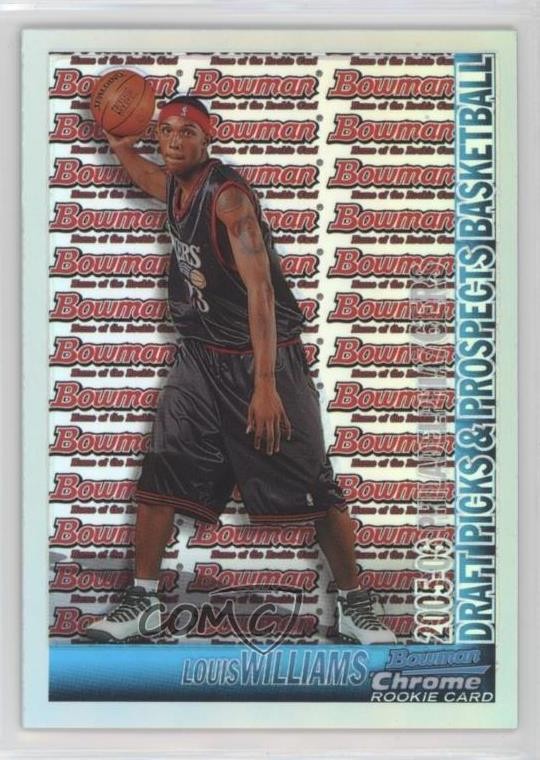 2005-06 Bowman Draft Chrome Refractor 11/300 Lou Williams Louis #135 10k8