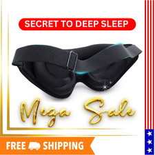 3d Silk Eye sleep Mask for men and women Side Sleeper Design Total Light Block