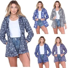Womens Raincoat Ladies Rain Jackets Waterproof Showerproof  Lightweight Hooded