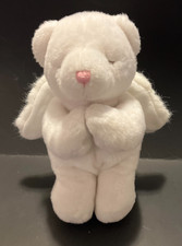 Ty Stuffed Beanie Buddies Collection, Angel Bear Toy - white