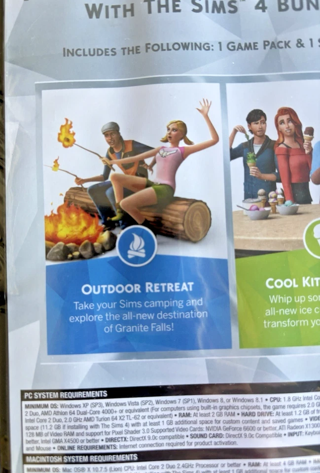 The SIMS4 Bundle , Outdoor Retreat & Cool Kitchen Stuff  FOR PC/MAC NEW SEALED - Image 3 of 4