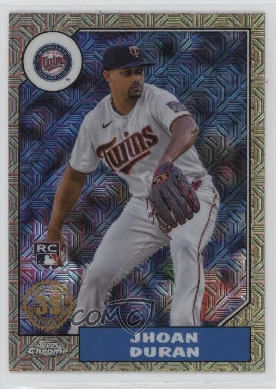 2022 Update 1987 Topps Chrome Silver Pack Series Mojo Jhoan Duran #T87C-62 6b4