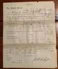 Civil War Pay Document 9th 83rd New York Infantry