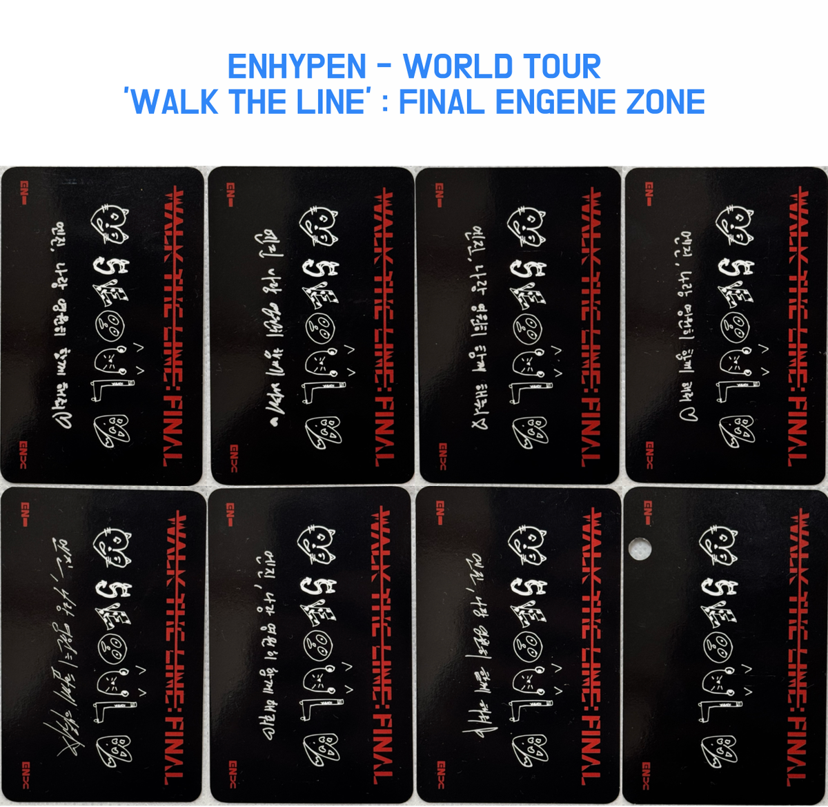 ENHYPEN] World Tour 'WALK THE LINE' : FINAL ENGENE ZONE Photocard