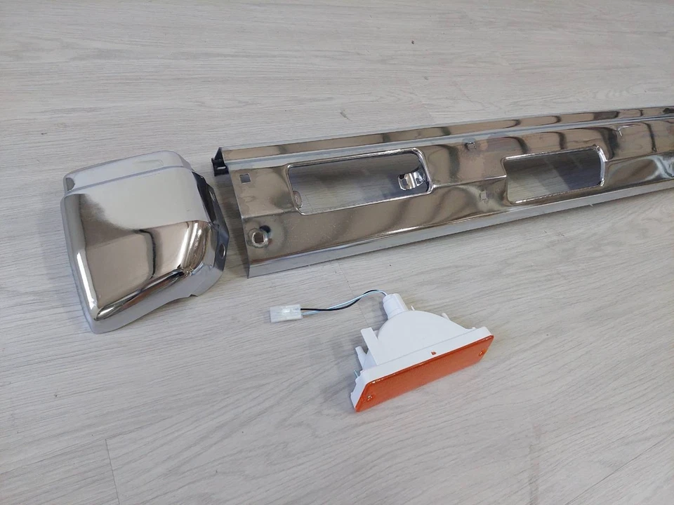 Juegos de luces delanteras cromadas para camioneta Nissan D21 Pathfinder 1986-1992 4x4 Foto 4 de 4