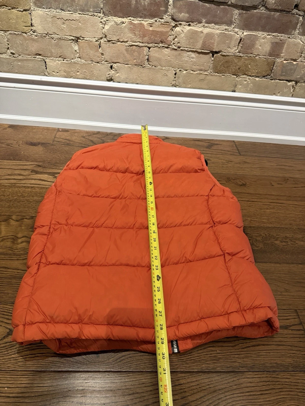 American Trench Down Vest L Orange - product detail image 6