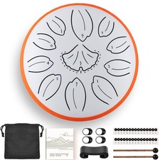 Steel tongue drum 6.3 Inch 11 Notes C Key Percussion Instrument for Meditation Y