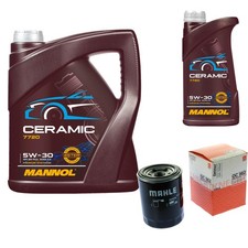 MAHLE Inspektionspaket 6L MANNOL Ceramic 5W-30 für Subaru XV Outback 2.0 D AWD MAHLE Inspektionspaket 6L MANNOL Ceramic 5W-30 für Subaru XV Outback 2.0 D AWD