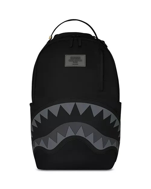 Sprayground Shark Central Tonal Backpack🔥Black Bookbag Large