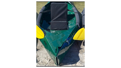Foldable Kayak 10ft, 28lbs, 250 cap (no seat) - Dark Green FREE SHIPPING