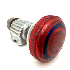Vintage Santay Steering Wheel Spinner Knob Red Clear Blue Stripe Vintage Santay Steering Wheel Spinner Knob Red Clear Blue Stripe