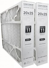 Clean Comfort AMP-11-2025-45 (2-Pack) - 20" x 25" x 4.5" Air Filter, MERV 11
