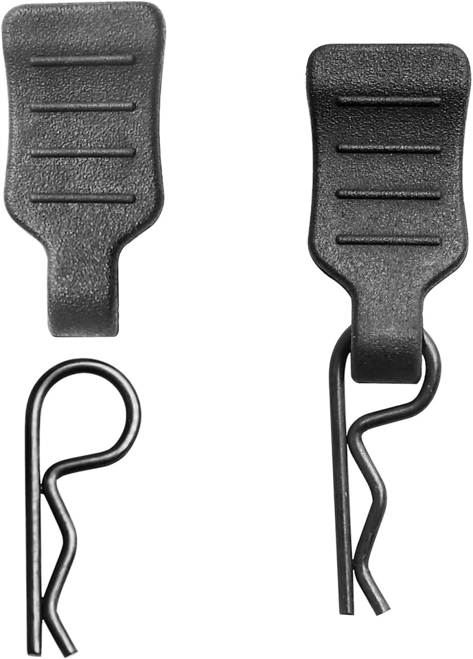 HobbyPark 50pcs Mini Clips R Pins with Pull Tabs 0.7mm Rod and Tabs, Black  - Image 3 of 4