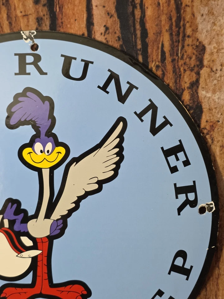 VINTAGE PLYMOUTH ROADRUNNER PORCELAIN SIGN 12" - Image 2 of 4