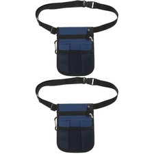 Nurse Fanny Pack Blue Multi Pocket Pouch Durable Organizer Storage Bag