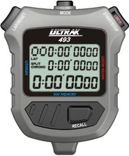 Ultrak 493 - 300 Dual Split Memory Stopwatch with Three Line Display